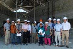 EHTC team, 4.2015. Peder Eriksson, JSA architect and contractor teams, Sajeeta Thapa, Thomas Meier, Peggy Franks, Mike Smith, Adrian Rootes, Neil Fergusson, Tom Martin (EAN)