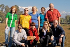 2013, November - Pokhara - SWISS Team: Baerbel Riesz-Bigus, Walter Kurer, Kerstin Tunzl, Sonja Christen, Hermann Glarner, Lukas Eberle, Tamar Larentis, Mercedes Ogal, Hans Ogal